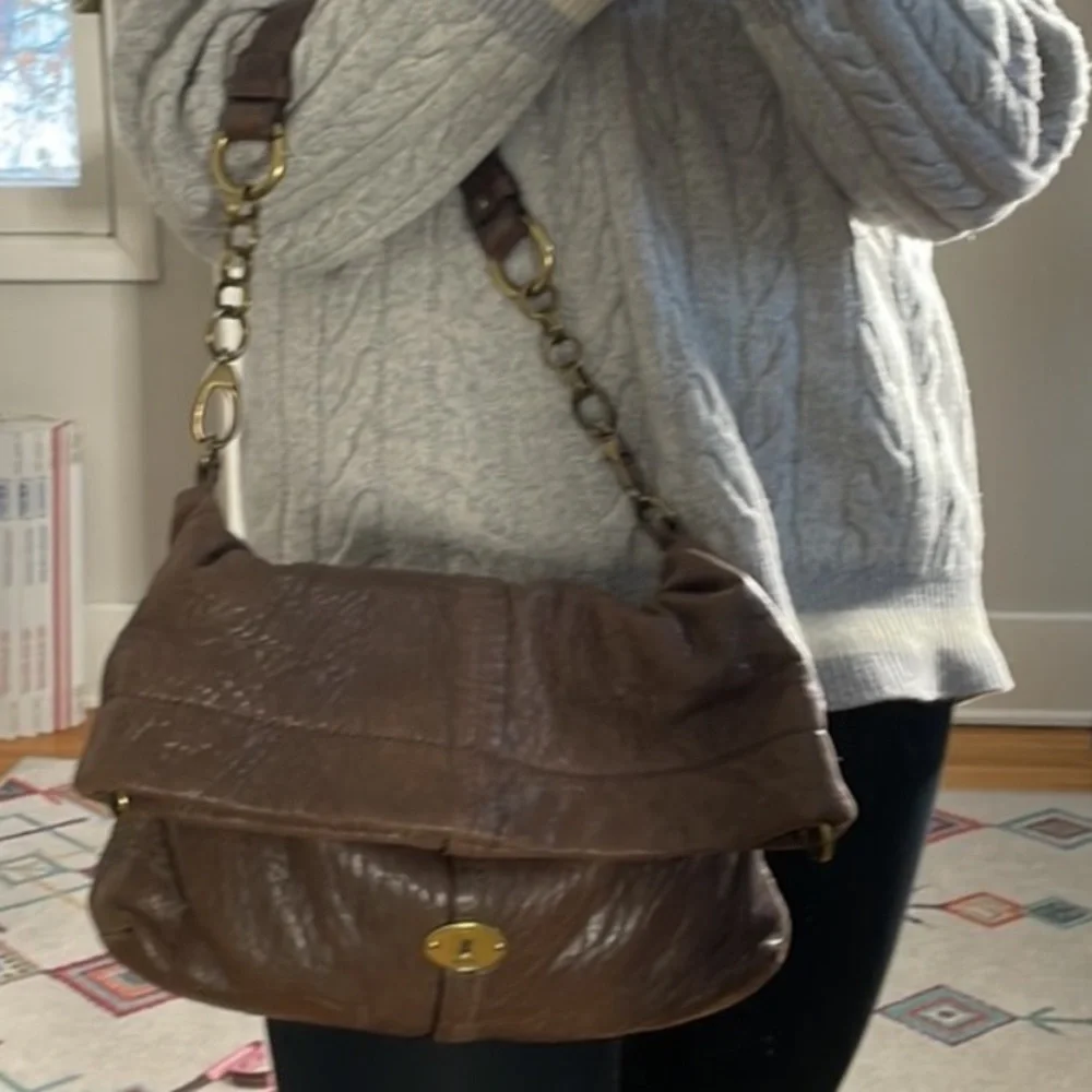 Fossil Leather Y2K Hobo